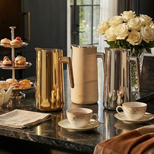 Lucky Art 1l Çelik Gövdeli Karaf Termos Silver Lucky Art 1l Çelik Gövdeli Karaf Termos Silver