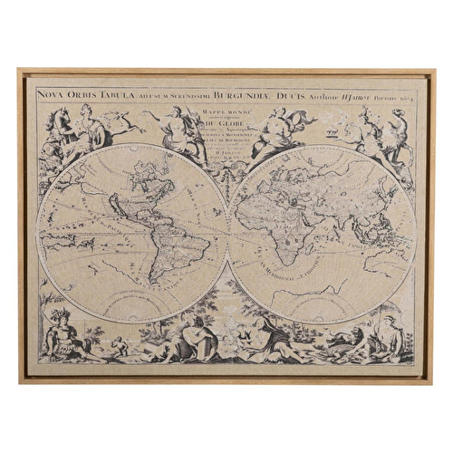 Mudo Home Myth World Çerçeveli̇ Keten Pano 90x120cm