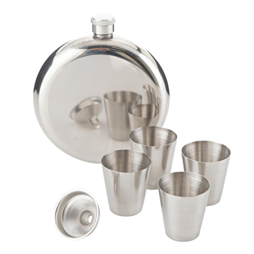 Mudo Home Silver Matara Seti̇ 9 Oz