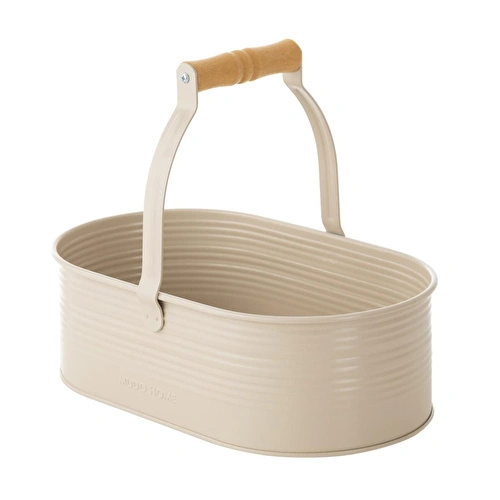 Mudo Home Roma Kulplu Düzenleyi̇ci̇ Mat Bej 32x18x26