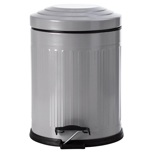 Mudo Home 5lt Pedalli Vintage Çöp Kovasi Gri̇