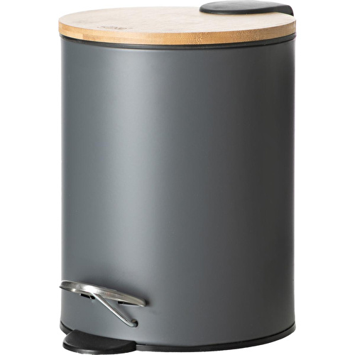 Mudo Home 5five Boho Çöp Kovasi Si̇yah 3 Lt