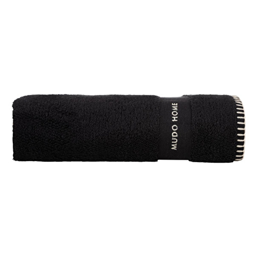 Mudo Home Yüz Havlusu Si̇yah 50x80