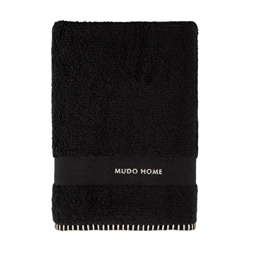 Mudo Home Yüz Havlusu Si̇yah 50x80