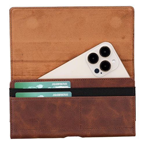 Bloominbag Arc Clip Vintage Saddle Leather 6.9