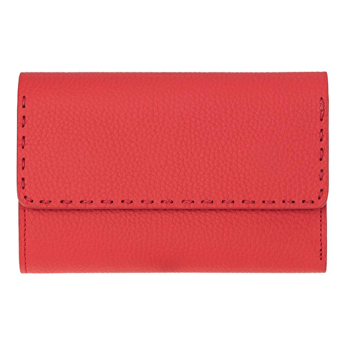 Bloominbag Arc Wallet Crimson Red Hakiki Deri Kartlıklı Manyetik Cüzdan