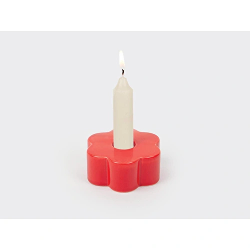 Doiy Daisy Papatya Şamdan Kırmızı