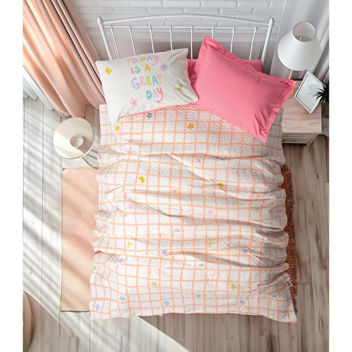 Cotton Box Genç Odası Tek Kişilik Complete Set Jours Pembe