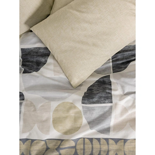 Cotton Box Modern Tek Kişilik Nevresim Takımı Formo Bej Cotton Box Modern Tek Kişilik Nevresim Takımı Formo Bej