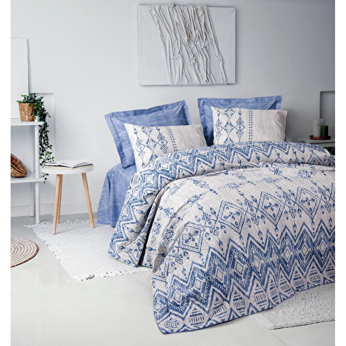 Cotton Box Ethnic Çift Kişilik Complete Set Cleo Mavi