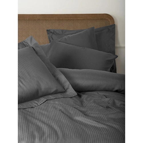 Cotton Box Tensel Craft Çift Kişilik Nevresim Takımı Antrasit