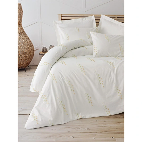 Cotton Box Twirly Çift Kişilik Nevresim Takımı Feya Bej