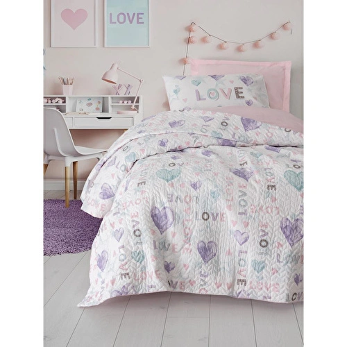 Cotton Box Genç Odası Tek Kişilik Complete Set Lovella Pembe
