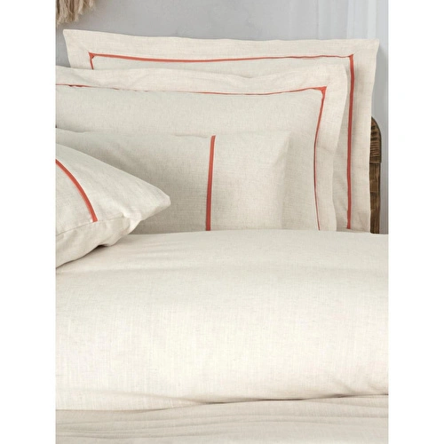 Cotton Box Inborn Çift Kişilik Nevresim Takımı Banded Turuncu