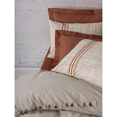 Cotton Box Candy Çift Kişilik Nevresim Takımı Merri Bej