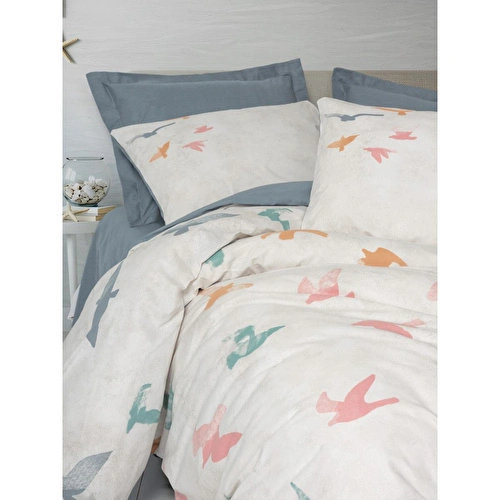 Cotton Box Maritime Çift Kişilik Nevresim Takımı Kaija Mavi Cotton Box Maritime Çift Kişilik Nevresim Takımı Kaija Mavi