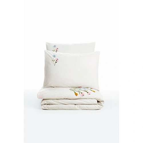 Cotton Box Nakışlı Ranforce Çift Kişilik Nevresim Takımı Delbin Pembe Cotton Box Nakışlı Ranforce Çift Kişilik Nevresim Takımı Delbin Pembe