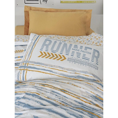 Cotton Box Genç Odası Tek Kişilik Nevresim Takımı Dashon Sarı Cotton Box Genç Odası Tek Kişilik Nevresim Takımı Dashon Sarı