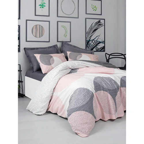 Cotton Box Çift Kişilik Nevresim Takımı Leron Gri