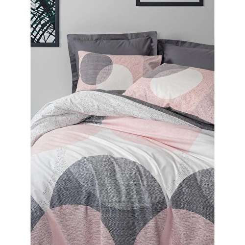 Cotton Box Çift Kişilik Nevresim Takımı Leron Gri Cotton Box Çift Kişilik Nevresim Takımı Leron Gri