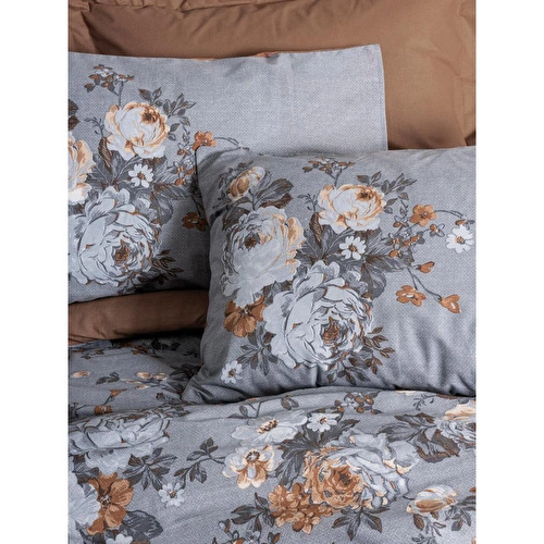 Cotton Box Tek Kişilik Nevresim Takımı Lenora Kahve