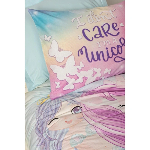 Cotton Box Junior Tek Kişilik Nevresim Takımı Sirena Mint