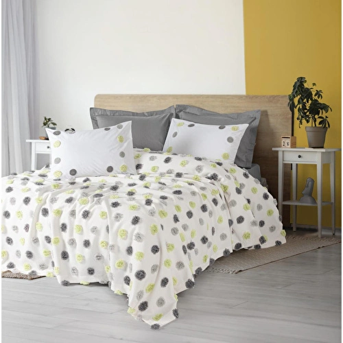 Cotton Box Bonny Çift Kişilik Pike Takımı Leroy Gri