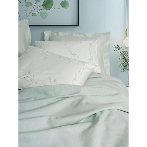 Cotton Box Serenity Bambu Çift Kişilik Pike Takımı Brisa Mint