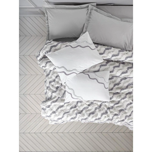 Cotton Box Bonny Çift Kişilik Pike Takımı Eldon Gri