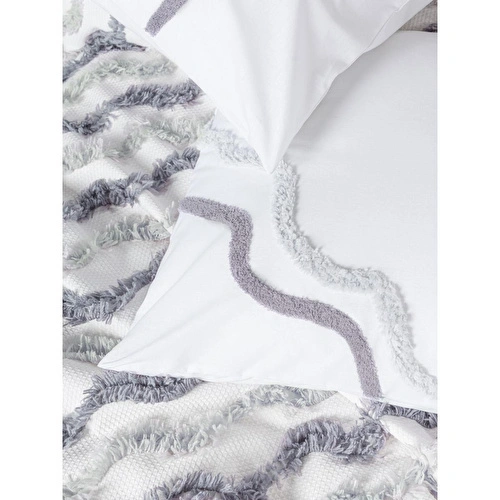 Cotton Box Bonny Çift Kişilik Pike Takımı Eldon Gri Cotton Box Bonny Çift Kişilik Pike Takımı Eldon Gri