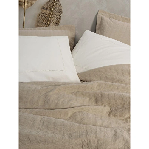 Cotton Box Natura Çift Kişilik Yatak Örtüsü/pike Takımı Vilo Bej Cotton Box Natura Çift Kişilik Yatak Örtüsü/pike Takımı Vilo Bej