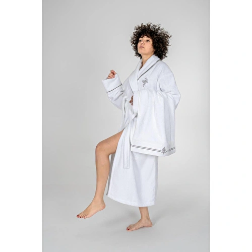 Cotton Box Classic Bornoz Seti Güher Beyaz Kadın m/l