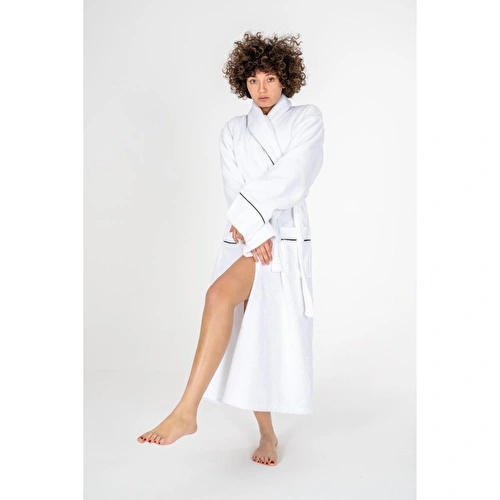 Cotton Box Classic Bornoz Seti Mahur Beyaz Unisex M/l