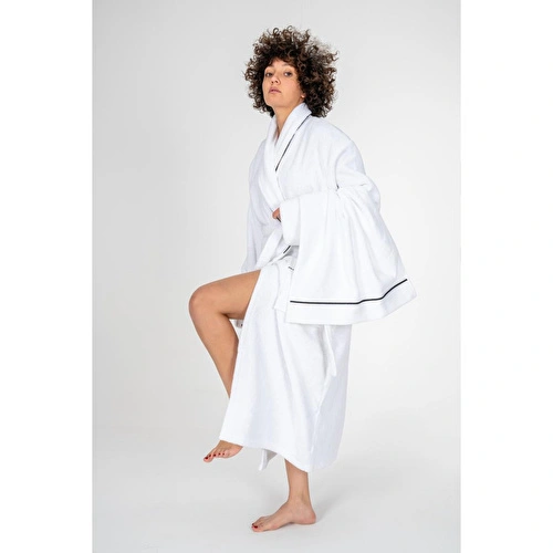 Cotton Box Classic Bornoz Seti Mahur Beyaz Unisex l/xl