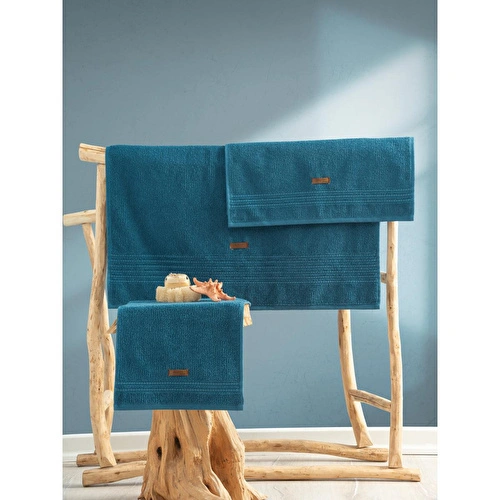 Cotton Box %100 Pamuk Wellness Havlu Seti Ocean Petrol