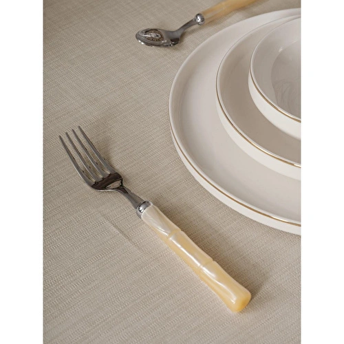 Cotton Box Plain Masa Örtüsü Bej 155x220