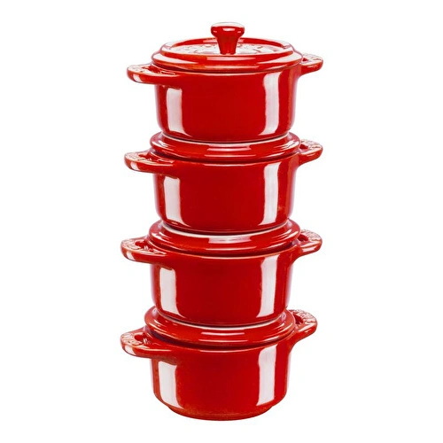 Staub Mini Cocotte Set, 4'lü Kırmızı