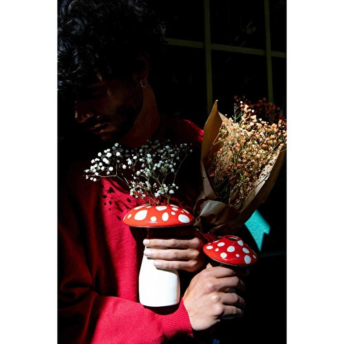 Doiy Amanita Mantar Büyük Vazo Doiy Amanita Mantar Büyük Vazo