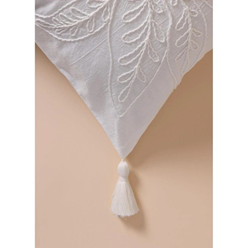 The Mia Püsküllü Kırlent Krem 45x45cm