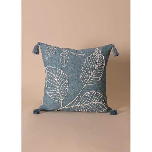 The Mia Püsküllü Kırlent Yeşil 45x45cm