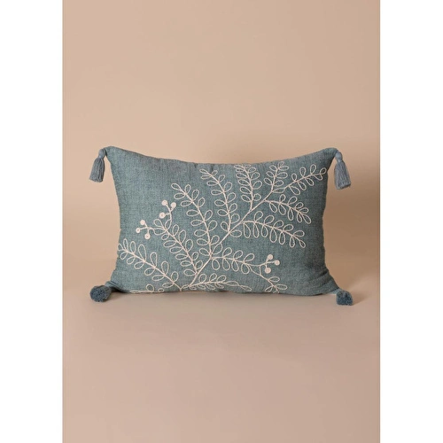 The Mia Püsküllü Kırlent Yeşil 35x50cm