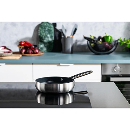 Berghoff Home Belly 2li Yapışmaz Yüzeyli Tava Seti 20-24cm Füme Siyah