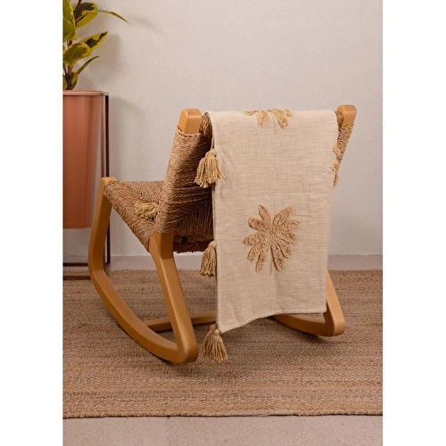 The Mia Papatya Desenli Örtü Krem 130 X 170 Cm The Mia Papatya Desenli Örtü Krem 130 X 170 Cm