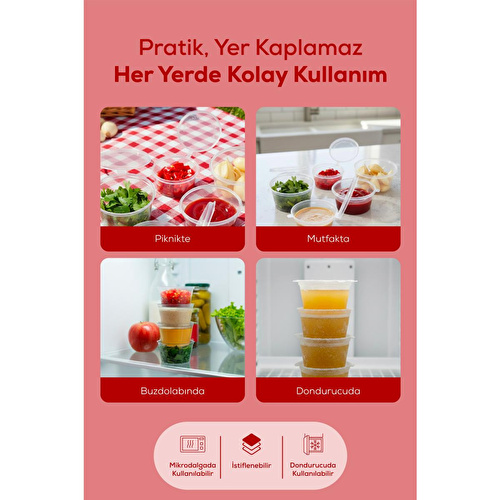 Vienev 1’li Dondurucuya Uygun Saklama Kabı – 80 Ml İlik, Tavuk Suyu, Sos Ve İlaç Saklama Kabı