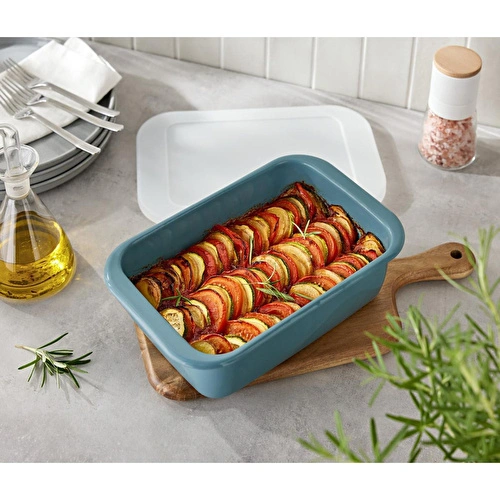Tchibo Emaye Fırın Kabı, Kapaklı