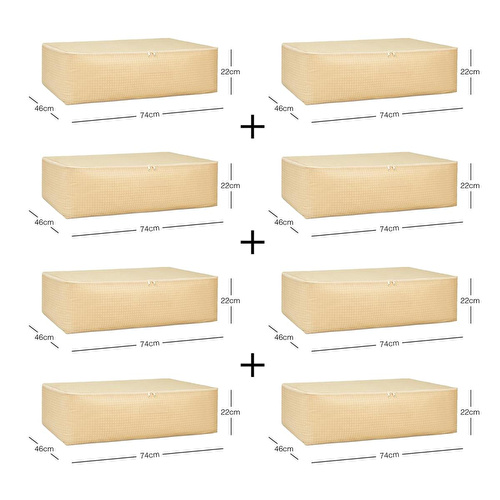 Home Wave 8'li Mega Boy Bej Pötikare Baza Altı Hurç Set 74 X 46 X 22 Cm Home Wave 8'li Mega Boy Bej Pötikare Baza Altı Hurç Set 74 X 46 X 22 Cm