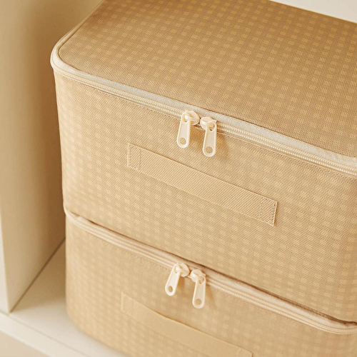 Home Wave 8'li Küçük Boy Bej Pötikare Hurç Set 30 X 22 X 18 Cm Home Wave 8'li Küçük Boy Bej Pötikare Hurç Set 30 X 22 X 18 Cm