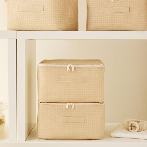 Home Wave 8'li Küçük Boy Bej Pötikare Hurç Set 30 X 22 X 18 Cm Home Wave 8'li Küçük Boy Bej Pötikare Hurç Set 30 X 22 X 18 Cm