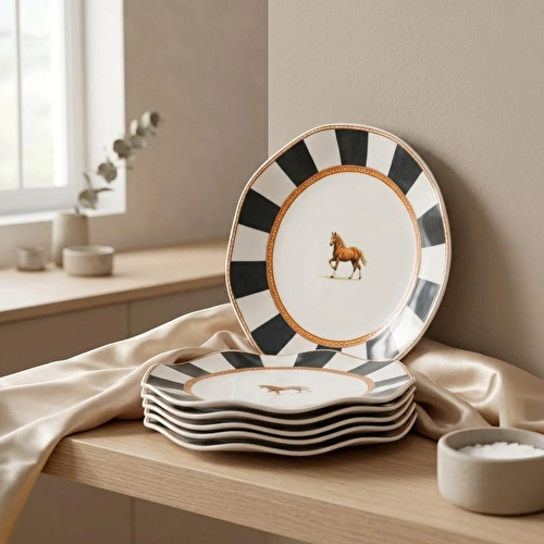 Bernardo Natural 6 Parça Pasta Takımı