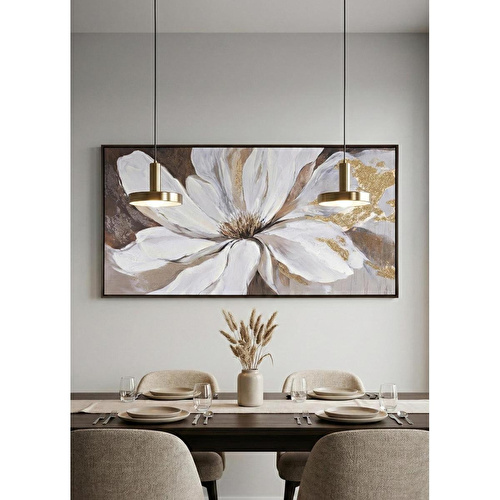The Mia Floral Kanvas Tablo 140x70 Cm Tbl0109